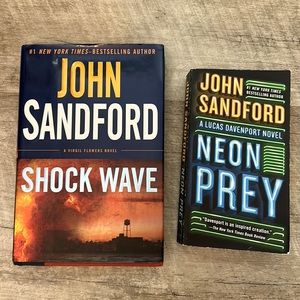John Sanford books:  “Shock Wave” and “Neon Prey”